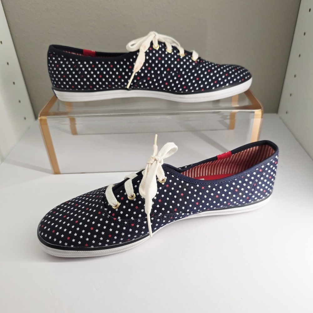 KEDS Women's Patriotic Sneakers Red White Blue Stars  Size 8.5
